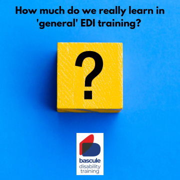 How much do we really learn in 'general' EDI training? - 1